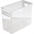 Storage Basket, ID NARROW PANTRY BIN, 25,4 x 12,7 x H 20,3 cm, Transparent Storage Basket, ID NARROW PANTRY BIN, 25,4 x 12,7 x H 20,3 cm, Transparent