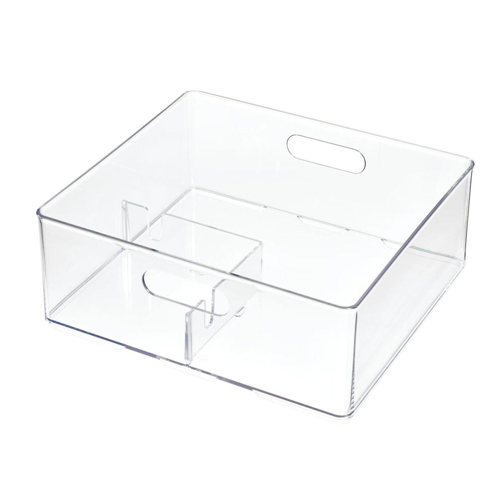 Storage Bin, THE HOME EDIT HAIR DRYER ORGANIZER, 28,4 x 25,4 x H10,8 cm, Clear in the group Storage / Storage boxes at SmartaSaker.se (40835)