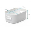 Storage Basket, Extra Small, SMARTSTORE COMPACT XS, 14,5 x 9 x H6 cm
