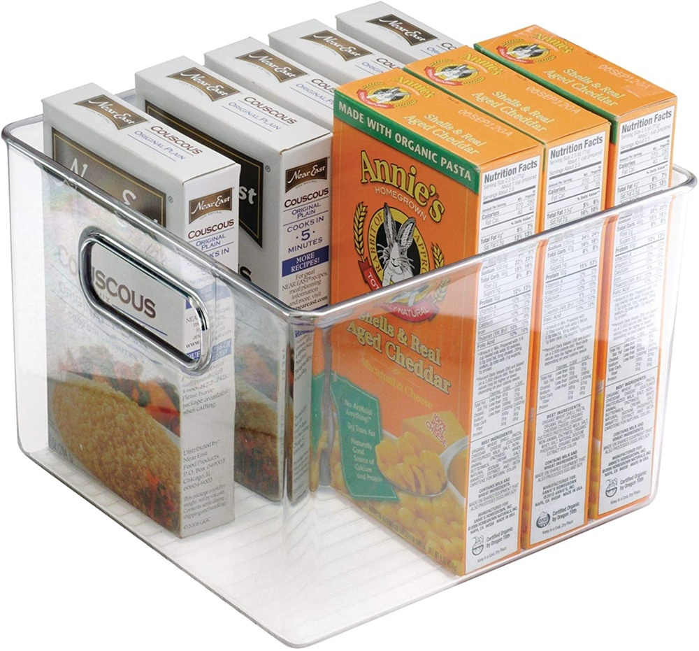 Storage Box, PANTRY BINZ, Square, 20 x 20 x H15 cm, Clear in the group Storage / Kitchen storage / Storage bins and jars at SmartaSaker.se (40839)