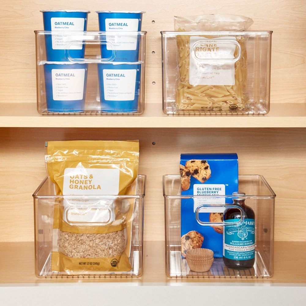 Storage Box, PANTRY BINZ, Square, 20 x 20 x H15 cm, Clear in the group Storage / Kitchen storage / Storage bins and jars at SmartaSaker.se (40839)