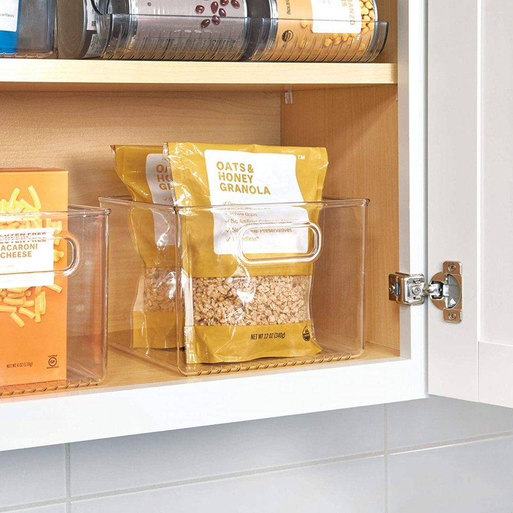 Storage Box, PANTRY BINZ, Square, 20 x 20 x H15 cm, Clear in the group Storage / Kitchen storage / Storage bins and jars at SmartaSaker.se (40839)