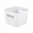 Storage Basket, SMARTSTORE COMPACT SQUARE LARGE, 20 x 20 x H 16 cm, White Storage Basket, SMARTSTORE COMPACT SQUARE LARGE, 20 x 20 x H 16 cm, White