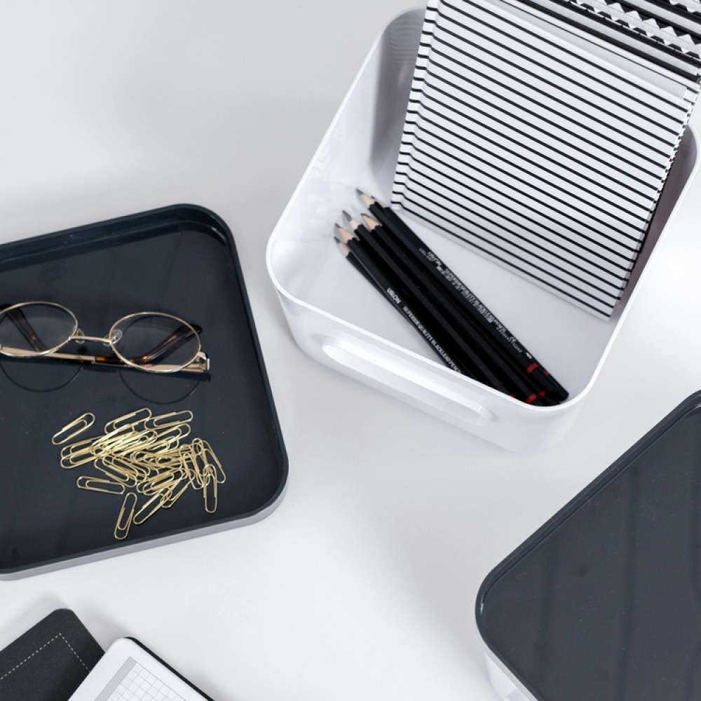 Storage Basket, SMARTSTORE COMPACT SQUARE LARGE, 20 x 20 x H 16 cm, White in the group Storage / Storage boxes / SmartStore storage boxes at SmartaSaker.se (40840)