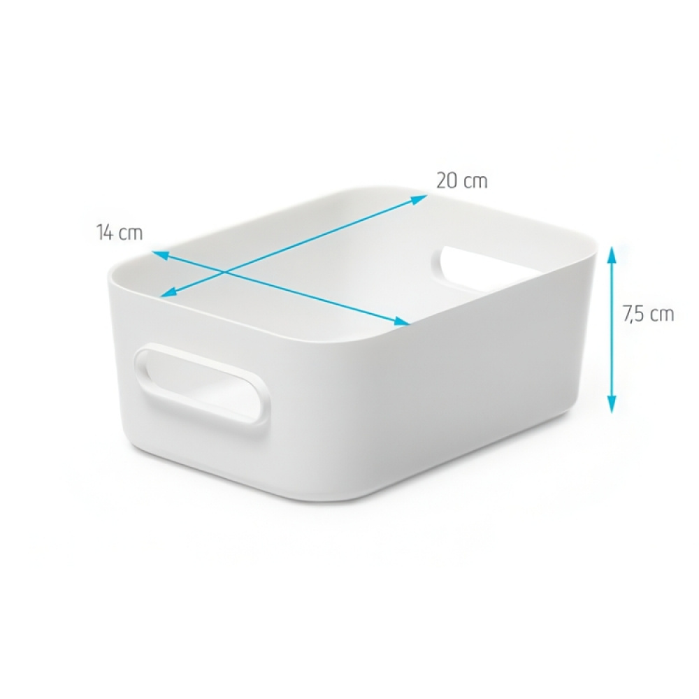 Storage Basket, Small, SMARTSTORE COMPACT S, 20 x 14 x H7,5 cm in the group Storage / Kitchen storage / Fridge storage at SmartaSaker.se (40842)