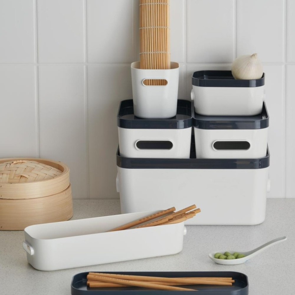 Storage Box, Oblong, SMARTSTORE COMPACT SLIM, 29,1 x 9,4 x H 6,1 cm in the group Storage / Kitchen storage / Fridge storage at SmartaSaker.se (40843)