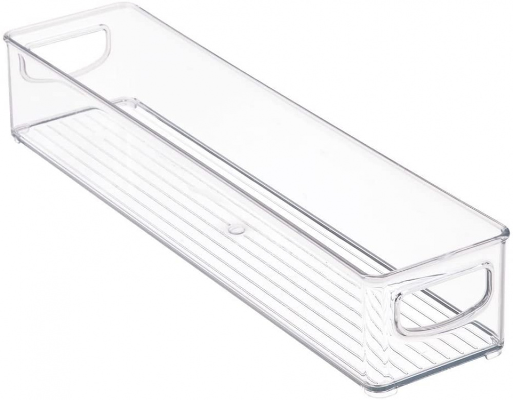Storage box, Stacable, Slim, Long, ID KITCHEN BIN, 10,2 x 40,6 x H7,6 cm, Transparent in the group Storage / Storage boxes at SmartaSaker.se (40844)
