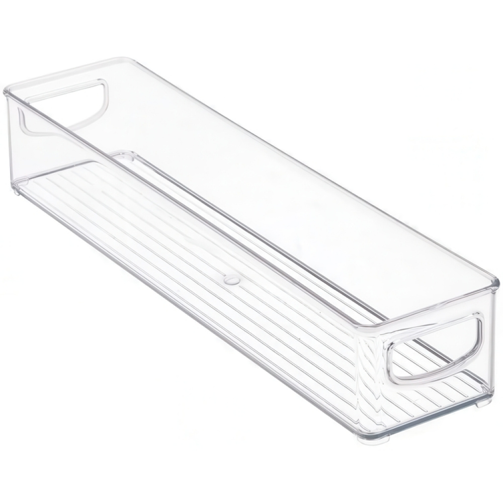 Storage box, Stacable, Slim, Long, ID KITCHEN BIN, 10,2 x 40,6 x H7,6 cm, Transparent in the group Storage / Storage boxes at SmartaSaker.se (40844)
