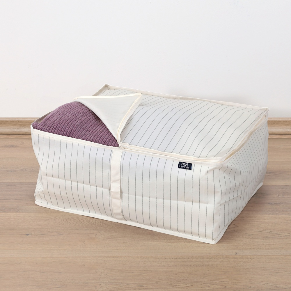Soft Storage Box, TIVOLI COLLECTION, 55 x 45 x H 25 cm, Off White in the group Storage / Storage boxes at SmartaSaker.se (40850)