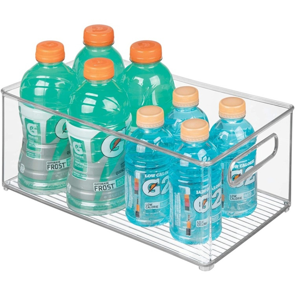 Storage box RPET FRIDGE BINZ XL, 20 x 37 x H15 cm, Transparent in the group Storage / Kitchen storage / Kitchen cabinet organizers at SmartaSaker.se (40851)