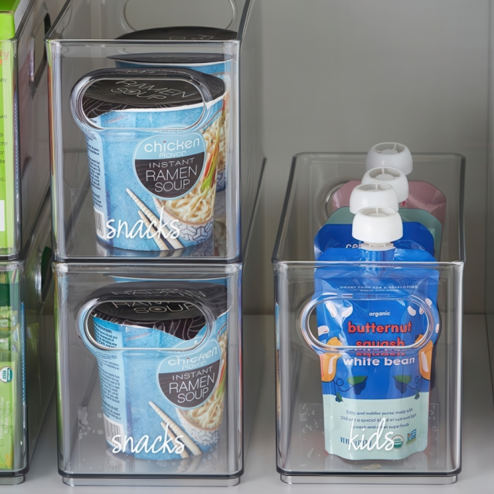 Storage Box, Stackable, THE HOME EDIT NARROW PANTRY BIN, 25,4 x 12,4 x H15,2 cm ,Clear in the group Storage / Storage boxes at SmartaSaker.se (40853)