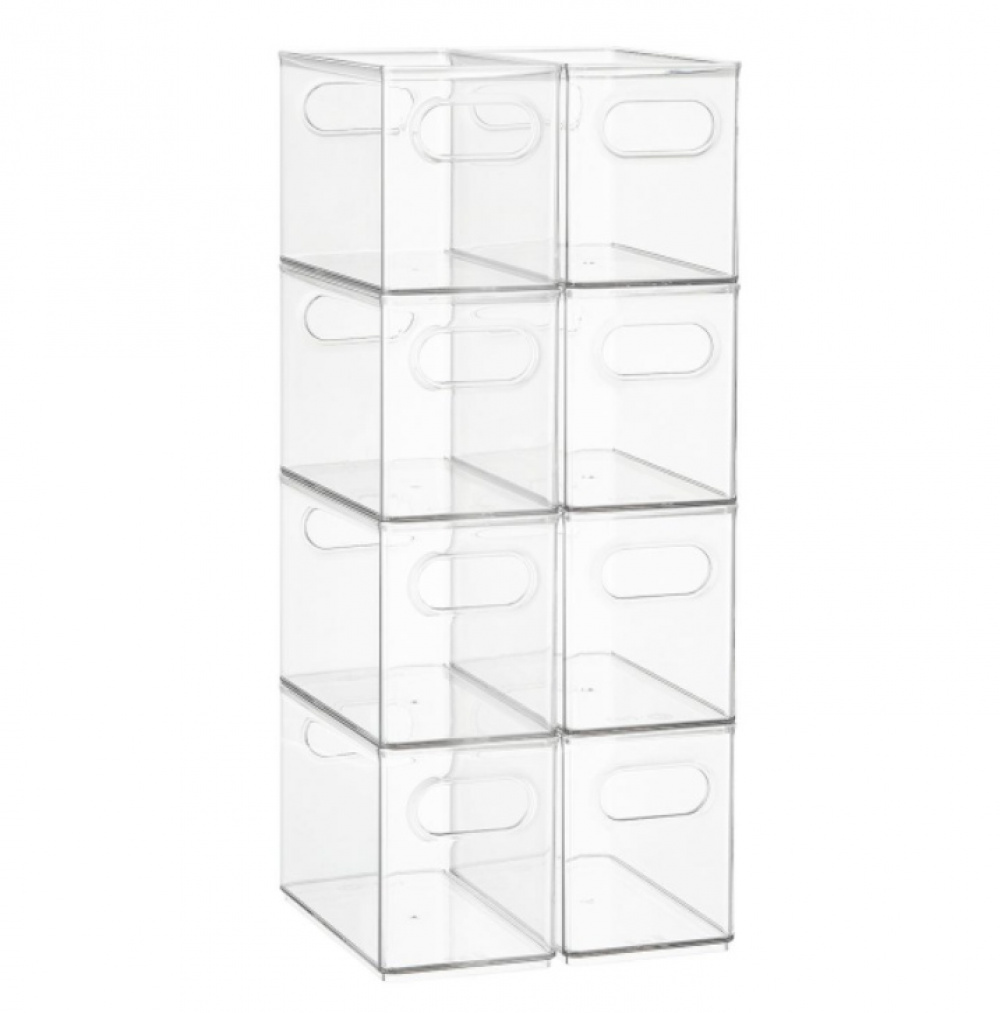 Storage Box, Stackable, THE HOME EDIT NARROW PANTRY BIN, 25,4 x 12,4 x H15,2 cm ,Clear in the group Storage / Storage boxes at SmartaSaker.se (40853)