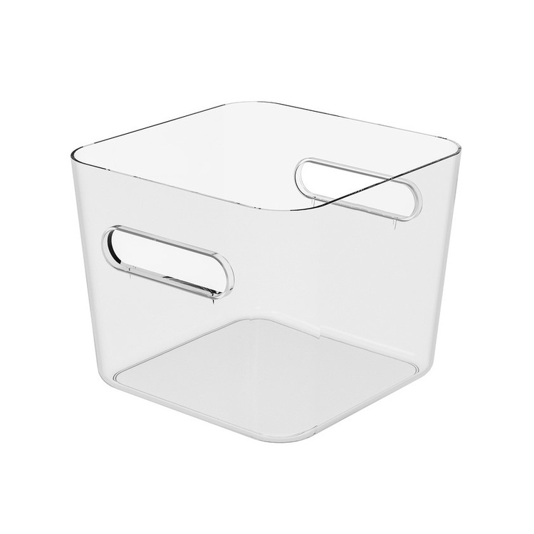 Storage Basket, SMARTSTORE COMPACT SQUARE LARGE, 20 x 20 x H 16 cm, Clear in the group Storage / Storage boxes / SmartStore storage boxes at SmartaSaker.se (40854)