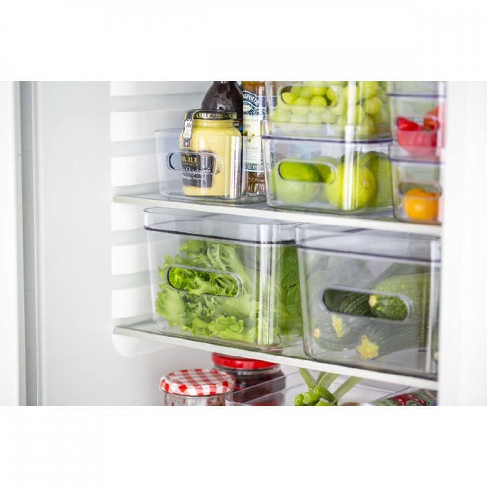 Storage Basket, SMARTSTORE COMPACT SQUARE LARGE, 20 x 20 x H 16 cm, Clear in the group Storage / Storage boxes / SmartStore storage boxes at SmartaSaker.se (40854)