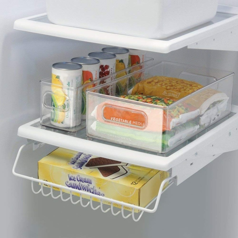 Storage box with handle, KITCHEN BINZ, 20,3 x 36,8 x H10,2 cm, Transparent in the group Storage / Kitchen storage / Kitchen cabinet organizers at SmartaSaker.se (40856)