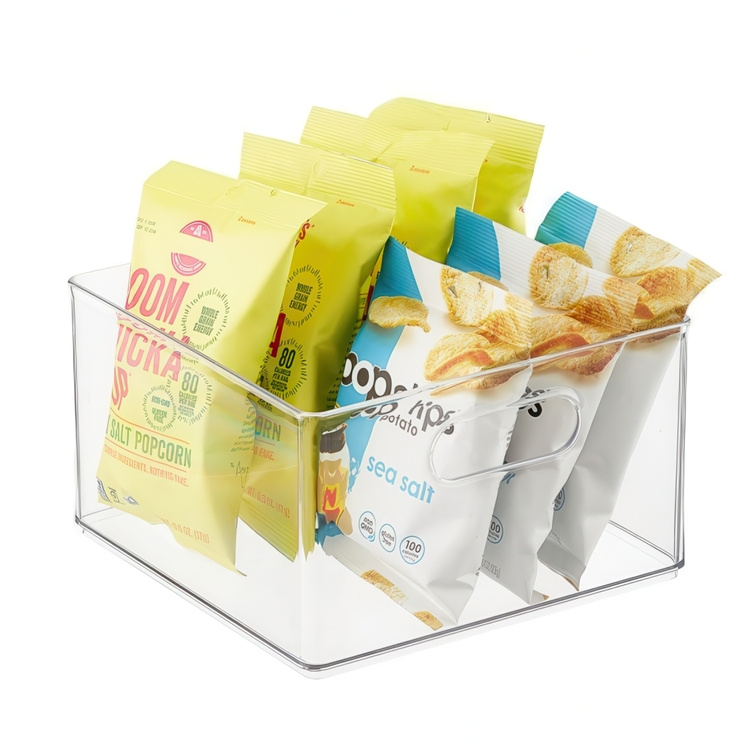 Storage Box, THE HOME EDIT ALL PURPOSE BIN, Deep, 25,4 x 25,4 x H 15,2 cm, Transparent in the group Storage / Kitchen storage / Fridge storage at SmartaSaker.se (40857)