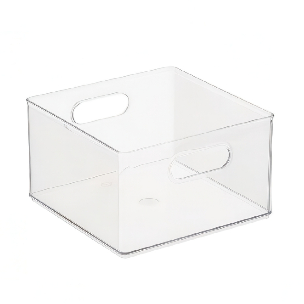 Storage Box, THE HOME EDIT ALL PURPOSE BIN, Deep, 25,4 x 25,4 x H 15,2 cm, Transparent in the group Storage / Kitchen storage / Fridge storage at SmartaSaker.se (40857)
