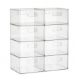 Storage Box, THE HOME EDIT ALL PURPOSE BIN, Deep, 25,4 x 25,4 x H 15,2 cm, Transparent Storage Box, THE HOME EDIT ALL PURPOSE BIN, Deep, 25,4 x 25,4 x H 15,2 cm, Transparent