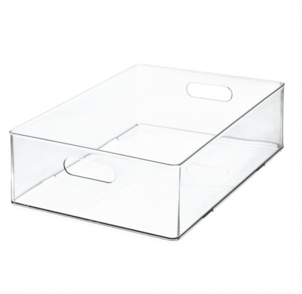 Storage Box, THE HOME EDIT ALL PURPOSE BIN, 25,4 x 38,1 x H10,8 cm, Clear in the group Storage / Storage boxes at SmartaSaker.se (40858)