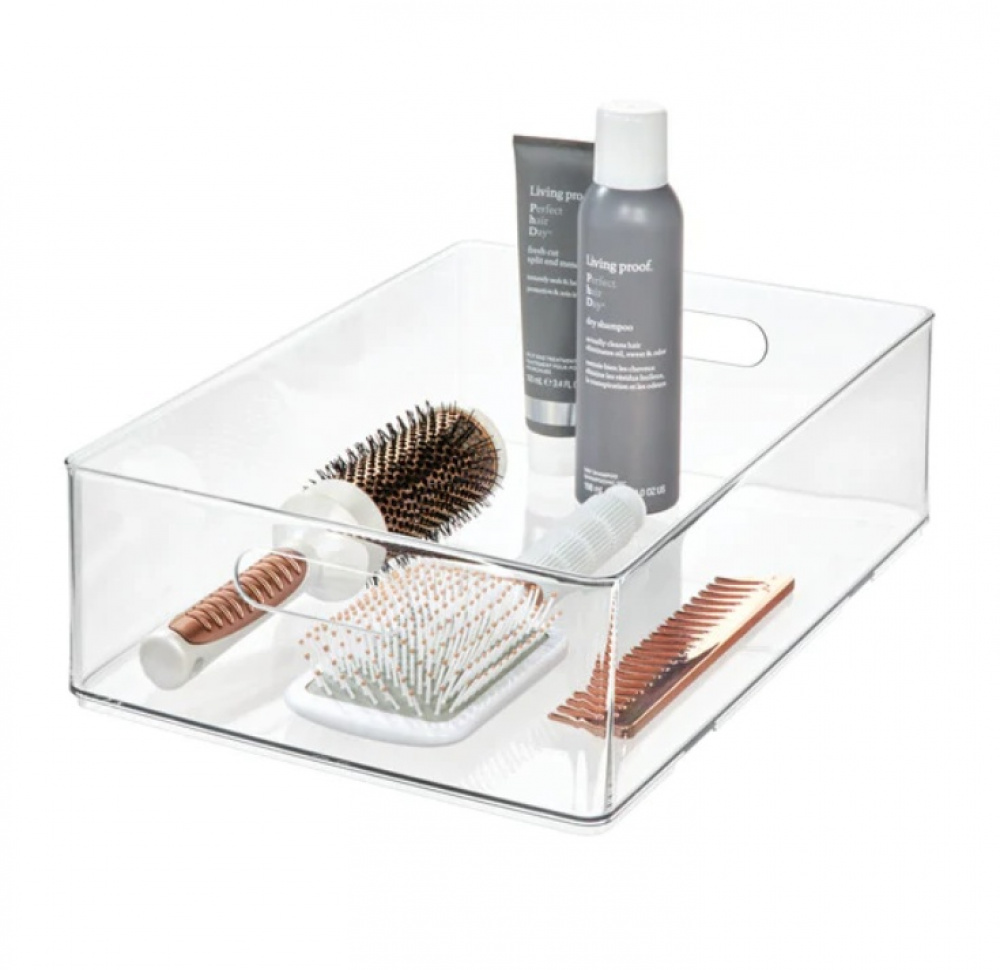 Storage Box, THE HOME EDIT ALL PURPOSE BIN, 25,4 x 38,1 x H10,8 cm, Clear in the group Storage / Storage boxes at SmartaSaker.se (40858)
