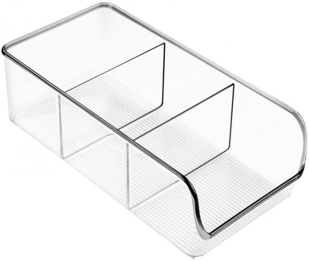 Storage box with compartments, CABINET ORGANIZER, 14 x 30 x H 9 cm, Clear in the group Storage / Kitchen storage / Kitchen cabinet organizers at SmartaSaker.se (40859)