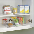Storage box with compartments, CABINET ORGANIZER, 14 x 30 x H 9 cm, Clear Storage box with compartments, CABINET ORGANIZER, 14 x 30 x H 9 cm, Clear