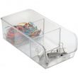 Storage box with compartments, CABINET ORGANIZER, 14 x 30 x H 9 cm, Clear Storage box with compartments, CABINET ORGANIZER, 14 x 30 x H 9 cm, Clear