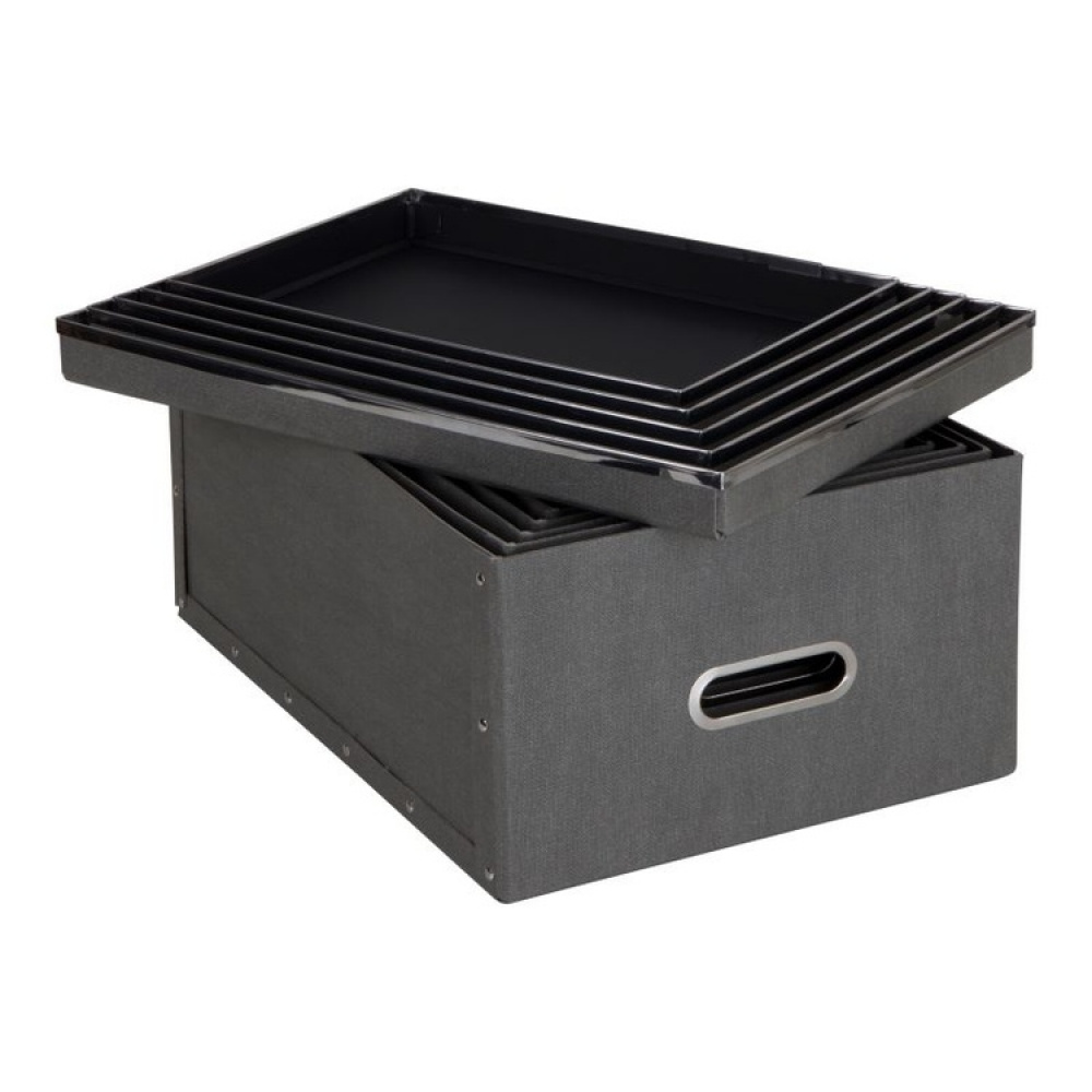 Storage boxes, Set of 5, BIGSO JOACHIM CANVAS in the group Storage / Storage boxes / BigSo storage boxes at SmartaSaker.se (40860)