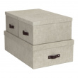 Storage boxes, Canvas Laminate, INGE, Set of 3