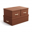 Storage boxes, Set of 3, BIGSO INGE RESTORE