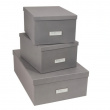 Storage boxes, Paper Laminate, INGE, Set of 3