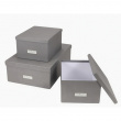 Storage boxes, Paper Laminate, INGE, Set of 3