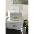 Storage boxes, Paper Laminate, INGE, Set of 3