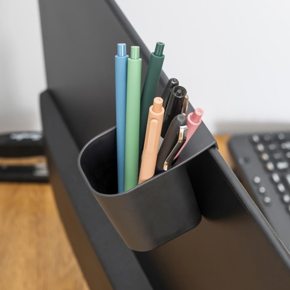 Storage cups witt hooks, Set of 3, SCREEN TIDY POTS, Kikkerland, Black in the group Storage / Kitchen storage / Storage jars at SmartaSaker.se (40864)