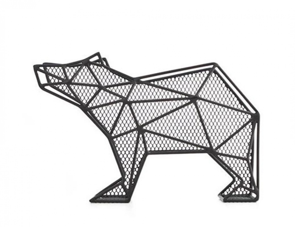 Letter organizer, standing or wall-mounted, BEAR, 25 x 7,7 x H 15,6 cm, black in the group Storage / Hallway storage / Hooks and hangers at SmartaSaker.se (40870)
