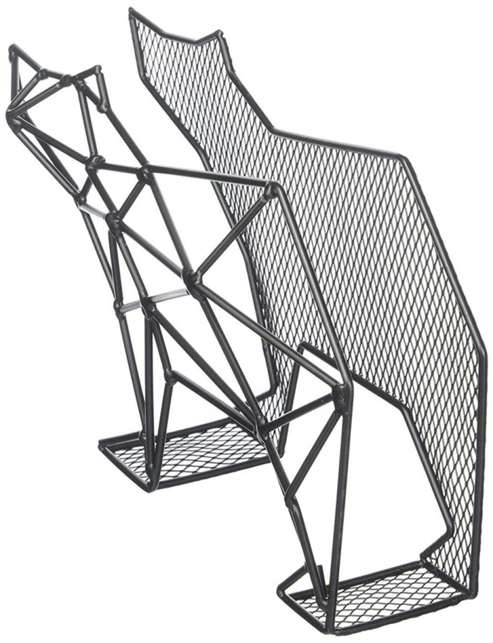 Letter organizer, standing or wall-mounted, BEAR, 25 x 7,7 x H 15,6 cm, black in the group Storage / Hallway storage / Hooks and hangers at SmartaSaker.se (40870)