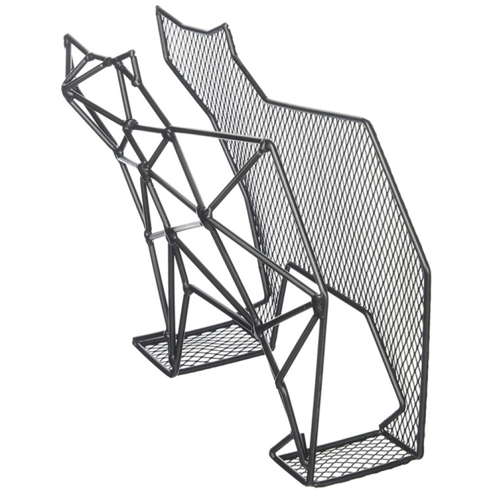 Letter organizer, standing or wall-mounted, BEAR, 25 x 7,7 x H 15,6 cm, black in the group Storage / Hallway storage / Hooks and hangers at SmartaSaker.se (40870)