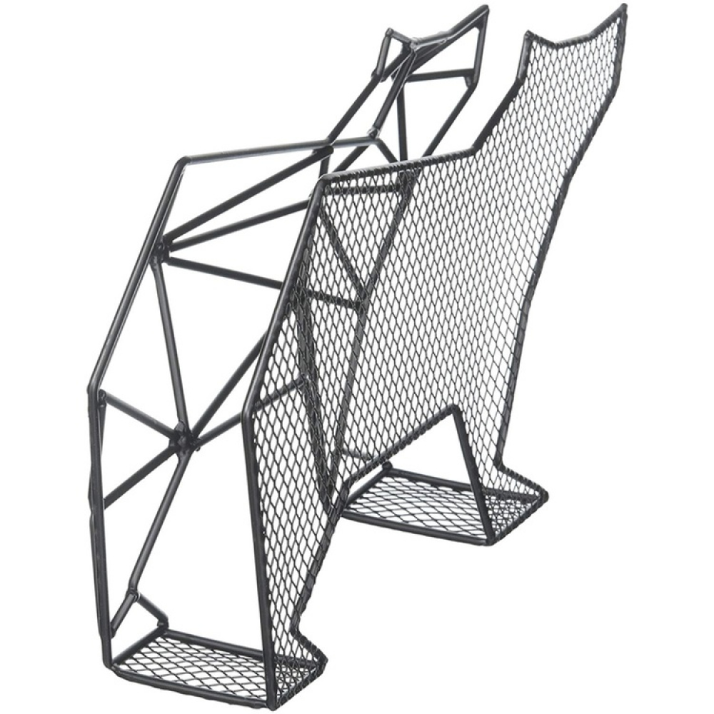 Letter organizer, standing or wall-mounted, BEAR, 25 x 7,7 x H 15,6 cm, black in the group Storage / Hallway storage / Hooks and hangers at SmartaSaker.se (40870)