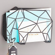Letter organizer, ELEPHANT, standing or wall-mounted, 20 x 9 x H 15 cm, Black Letter organizer, ELEPHANT, standing or wall-mounted, 20 x 9 x H 15 cm, Black
