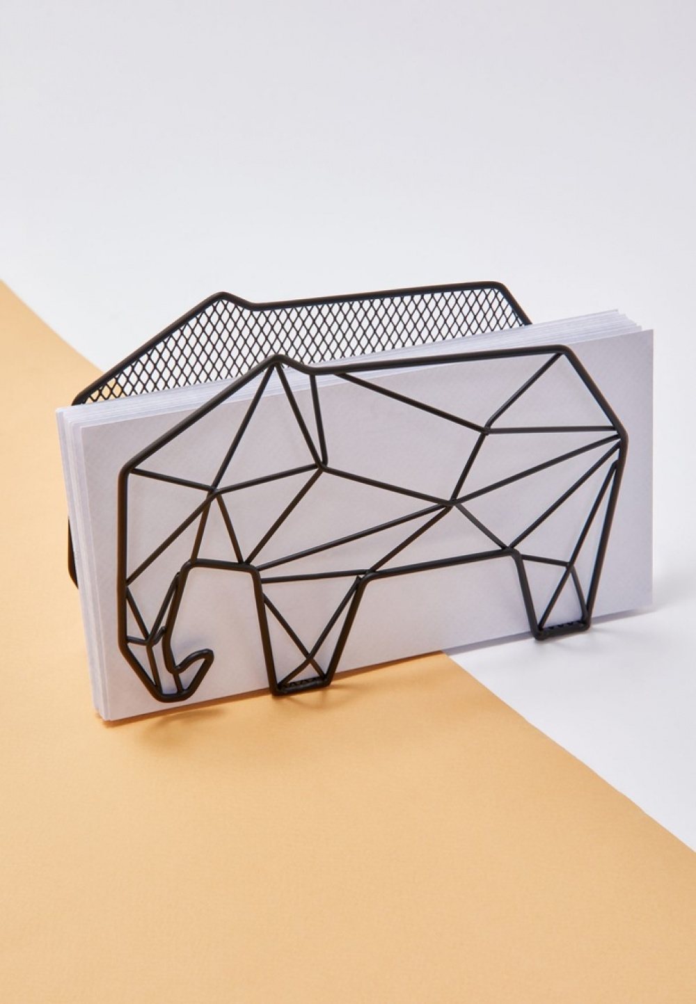 Letter organizer, ELEPHANT, standing or wall-mounted, 20 x 9 x H 15 cm, Black in the group Storage / Hallway storage / Hooks and hangers at SmartaSaker.se (40871)
