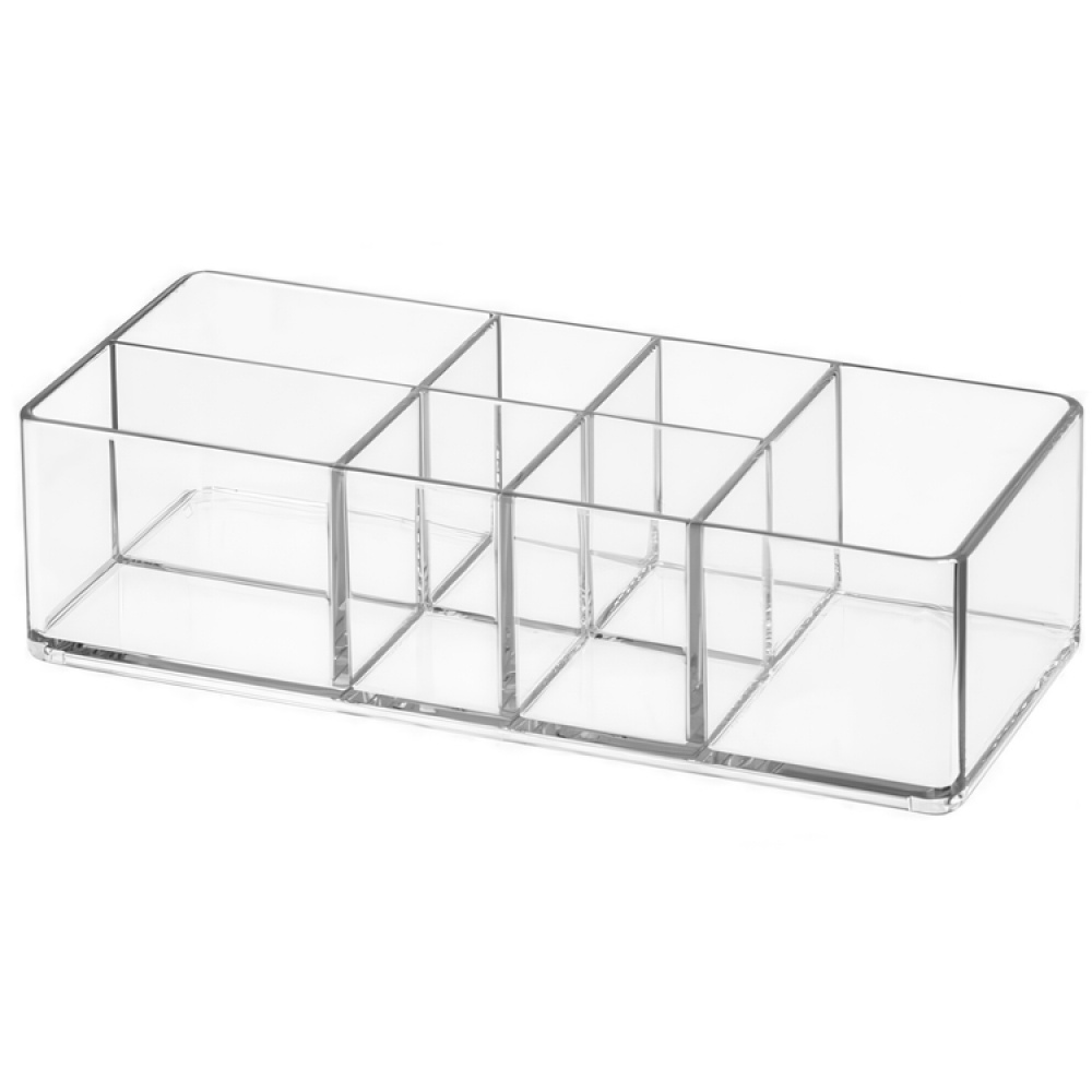 Storage Box with 7 compartments, MEDICINE ORGANIZER, 17,8 x 7,6X H5 cm, Clear in the group Storage / Bathroom storage at SmartaSaker.se (40872)
