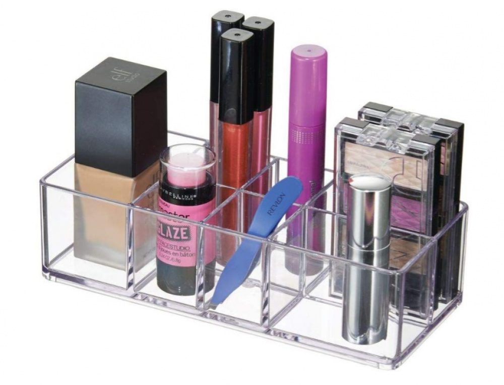 Storage Box with 7 compartments, MEDICINE ORGANIZER, 17,8 x 7,6X H5 cm, Clear in the group Storage / Bathroom storage at SmartaSaker.se (40872)