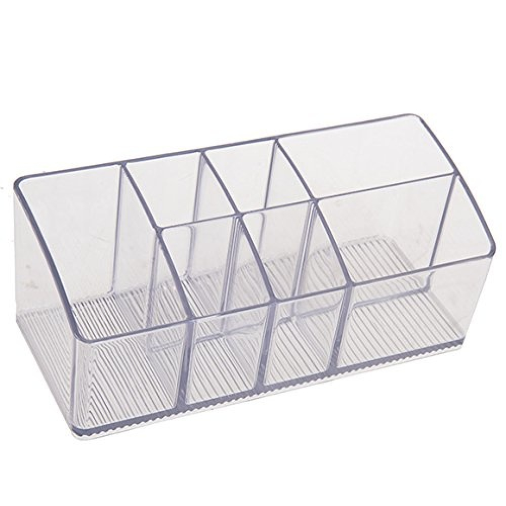 Storage Box with 7 compartments, IN CABINET ORGANIZER, 17,8 x 7,6 x H 7 cm. Transparent in the group Storage / Bathroom storage / Makeup storage at SmartaSaker.se (40873)