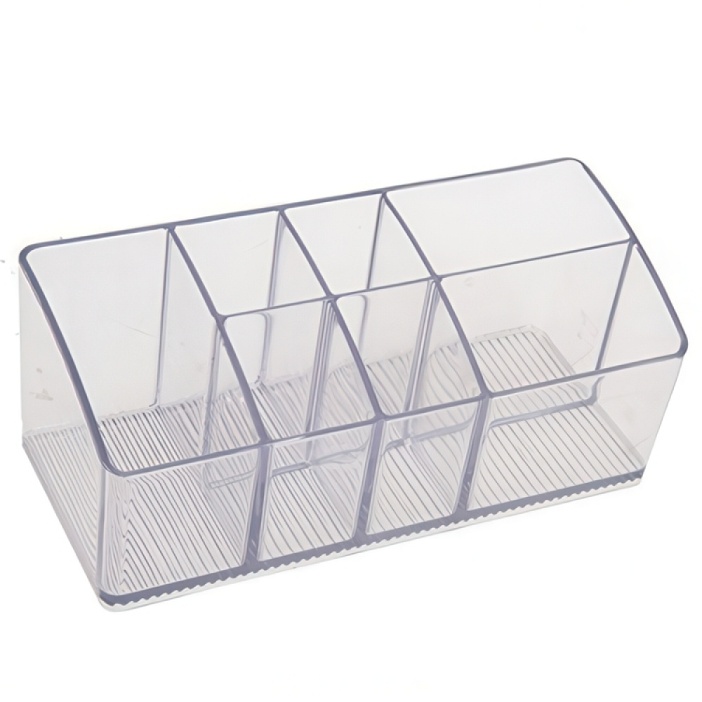 Storage Box with 7 compartments, IN CABINET ORGANIZER, 17,8 x 7,6 x H 7 cm. Transparent in the group Storage / Bathroom storage / Makeup storage at SmartaSaker.se (40873)