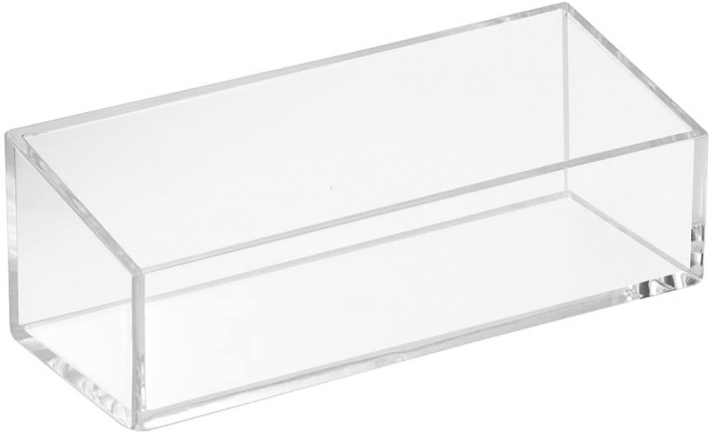 Storage Box, COUNTER TOP ORGANISER, 15 x 6 x H 5 cm, Clear in the group Storage / Bathroom storage / Makeup storage at SmartaSaker.se (40874)