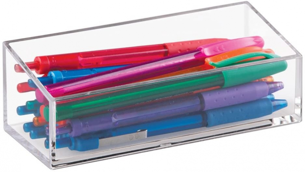 Storage Box, COUNTER TOP ORGANISER, 15 x 6 x H 5 cm, Clear in the group Storage / Bathroom storage / Makeup storage at SmartaSaker.se (40874)