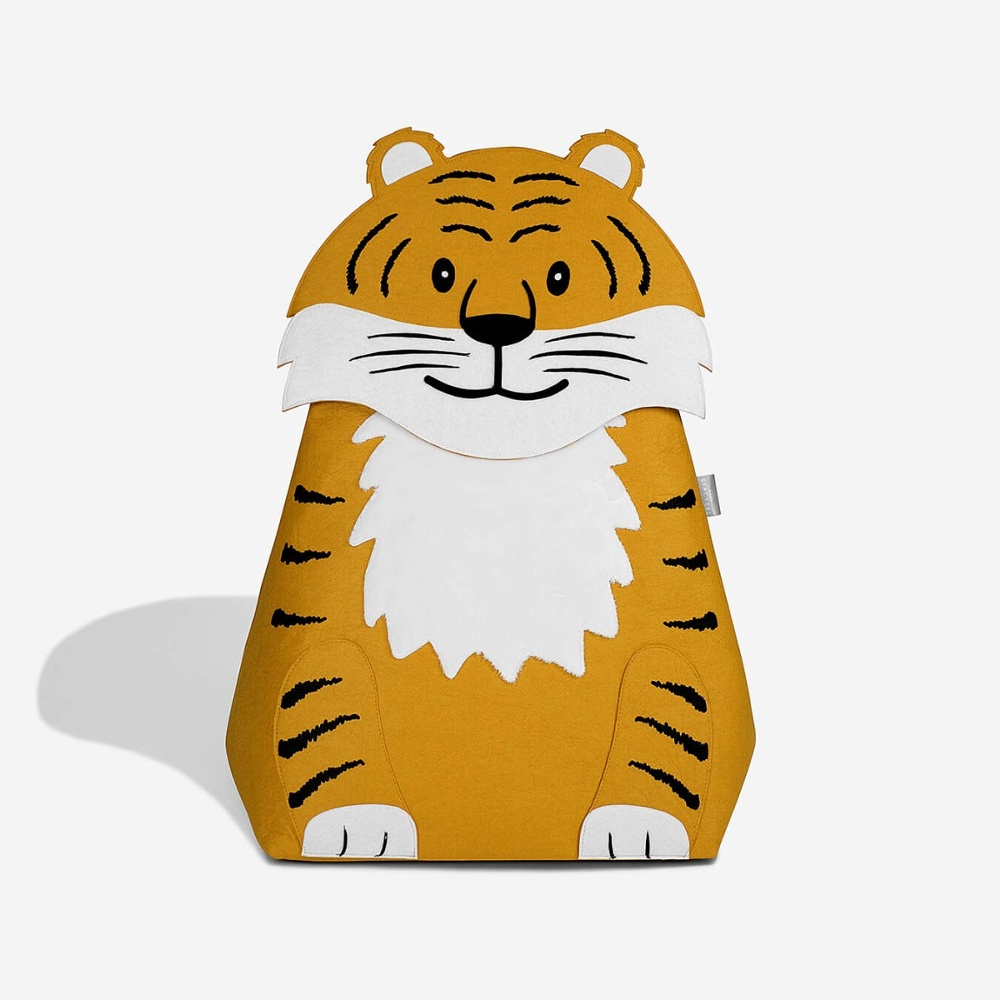 Storage bag for kids, TIGER, 55 x H 70 cm, Orange in the group Storage / Children’s room storage at SmartaSaker.se (40877)