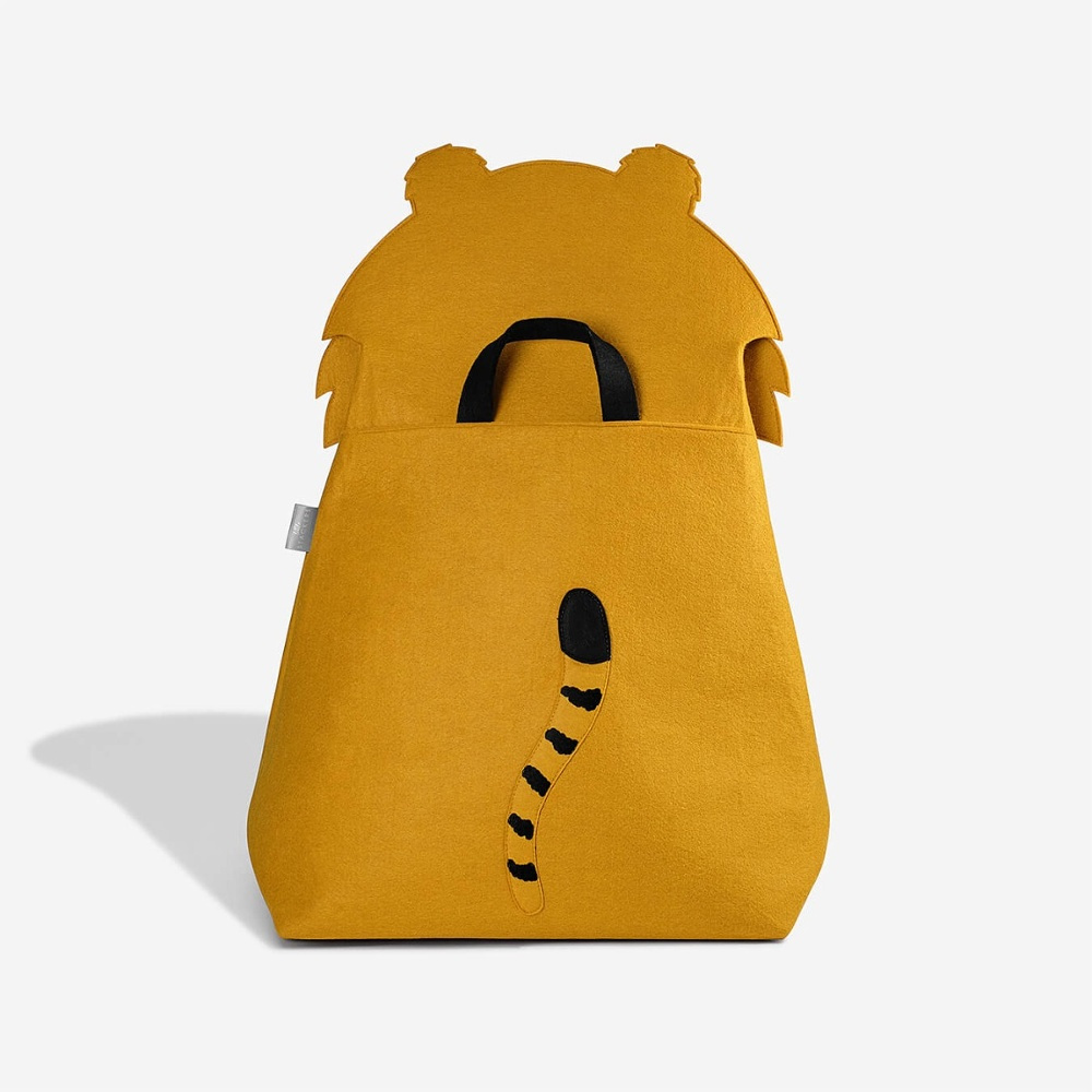 Storage bag for kids, TIGER, 55 x H 70 cm, Orange in the group Storage / Children’s room storage at SmartaSaker.se (40877)