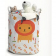 Storage Bag, LION TOY BASKET, Ø 35 x H 45 cm, White / Orange Storage Bag, LION TOY BASKET, Ø 35 x H 45 cm, White / Orange
