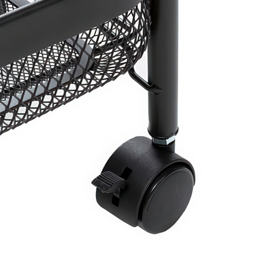 Storage trolley in metal, MAYAJ TROLLEY, 46,5 x 26,5 x H 79 cm, Black in the group Storage at SmartaSaker.se (40883)